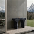 Meridian Furniture Pomezia Black Marble Finish Console Table