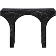 Meridian Furniture Pomezia Black Marble Finish Console Table