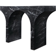 Meridian Furniture Pomezia Black Marble Finish Console Table
