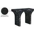 Meridian Furniture Pomezia Black Marble Finish Console Table