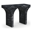 Meridian Furniture Pomezia Black Marble Finish Console Table
