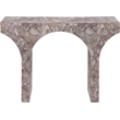 Meridian Furniture Pomezia Brown Marble Finish Console Table