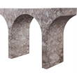 Meridian Furniture Pomezia Brown Marble Finish Console Table