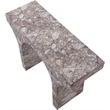 Meridian Furniture Pomezia Brown Marble Finish Console Table