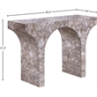 Meridian Furniture Pomezia Brown Marble Finish Console Table