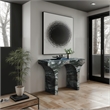 Meridian Furniture Pomezia Green Marble Finish Console Table
