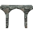 Meridian Furniture Pomezia Green Marble Finish Console Table