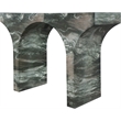 Meridian Furniture Pomezia Green Marble Finish Console Table