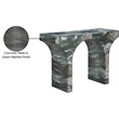 Meridian Furniture Pomezia Green Marble Finish Console Table