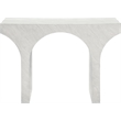 Meridian Furniture Pomezia White Marble Finish Console Table