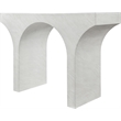 Meridian Furniture Pomezia White Marble Finish Console Table