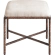 Meridian Furniture Valley Beige Chenille Fabric Bench