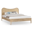 Meridian Furniture Windsor Solid Wood And Natural Cane Queen Bed