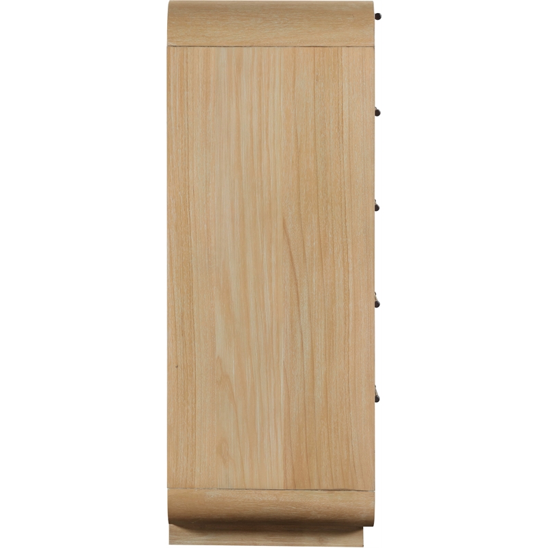 Meridian Furniture Windsor Natural Solid Wood And Natural Cane Chest