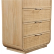 Meridian Furniture Windsor Natural Solid Wood And Natural Cane Chest
