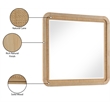 Meridian Furniture Windsor Solid Wood And Natural Cane Mirror