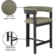 Meridian Furniture Romeo Olive Green Vegan Leather Counter Stool (Set of 2)