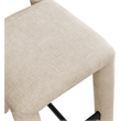 Meridian Furniture Amari Beige Chenille Fabric Stool