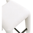 Meridian Furniture Amari Cream Chenille Fabric Stool