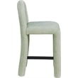 Meridian Furniture Amari Mint Chenille Fabric Stool