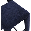 Meridian Furniture Amari Navy Chenille Fabric Stool