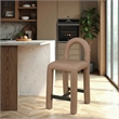 Meridian Furniture Amari Brown Vegan Leather Stool