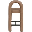 Meridian Furniture Amari Brown Vegan Leather Stool