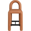 Meridian Furniture Amari Cognac Vegan Leather Stool