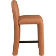 Meridian Furniture Amari Cognac Vegan Leather Stool