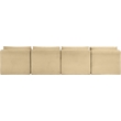 Meridian Furniture 4-Piece Camel Corduroy Performance Fabric Modular Sofa