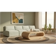 Meridian Furniture 4-Piece Mint Corduroy Performance Fabric Modular Sofa