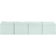 Meridian Furniture 4-Piece Mint Corduroy Performance Fabric Modular Sofa