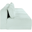 Meridian Furniture 4-Piece Mint Corduroy Performance Fabric Modular Sofa