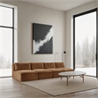 Meridian Furniture 4-Piece Saddle Corduroy Performance Fabric Modular Sofa