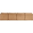 Meridian Furniture 4-Piece Saddle Corduroy Performance Fabric Modular Sofa