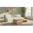 Meridian Furniture 3-Piece Mint Corduroy Performance Fabric Modular Sofa