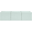 Meridian Furniture 3-Piece Mint Corduroy Performance Fabric Modular Sofa