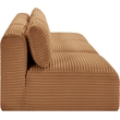 Meridian Furniture 3-Piece Saddle Corduroy Performance Fabric Modular Sofa