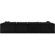 Meridian Furniture 5-Piece Black Corduroy Performance Fabric Modular Sectional