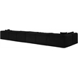 Meridian Furniture 7-Piece Black Corduroy Performance Fabric Modular Sectional