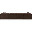 Meridian Furniture 5-Piece Brown Corduroy Performance Fabric Modular Sectional
