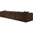 Meridian Furniture 5-Piece Brown Corduroy Performance Fabric Modular Sectional