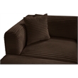 Meridian Furniture 5-Piece Brown Corduroy Performance Fabric Modular Sectional