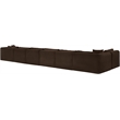 Meridian Furniture 7-Piece Brown Corduroy Performance Fabric Modular Sectional