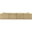 Meridian Furniture 5-Piece Camel Corduroy Performance Fabric Modular Sectional