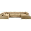 Meridian Furniture 5-Piece Camel Corduroy Performance Fabric Modular Sectional