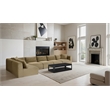 Meridian Furniture 6-Piece Camel Corduroy Performance Fabric Modular Sectional