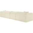 Meridian Furniture 5-Piece Cream Corduroy Performance Fabric Modular Sectional