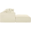 Meridian Furniture 5-Piece Cream Corduroy Performance Fabric Modular Sectional