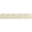 Meridian Furniture 6-Piece Cream Corduroy Performance Fabric Modular Sectional
